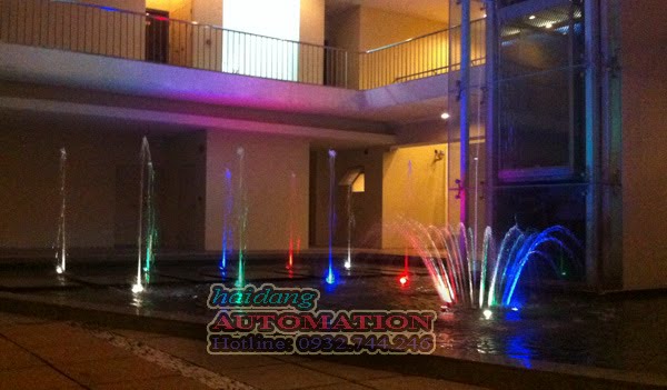 Hệ thống phun nước tại chung cư Grandviews Phú Mỹ Hưng