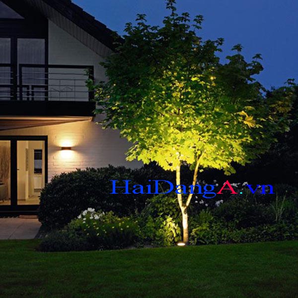 Đèn LED chống chịu nước ngoài trời chiếu sáng cây xanh sân vườn