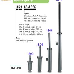 Thân phun tưới POP UP RainBird 1802, 1804, 1806, 1812