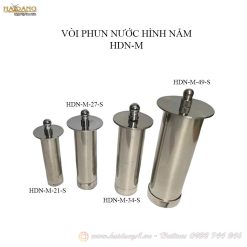 Vòi phun nước hình nấm loại ngắn làm bằng vật liệu inox 304 các size D21 D27 D34 và D49