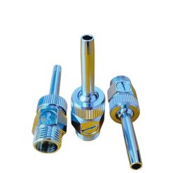 Đầu phun tia nước đơn D21, tích hợp khớp cầu chỉnh hướng và van chỉnh lưu lượng, vật liệu đồng mạ crome - Vòi phun nước tia đơn HDN-S1 gồm khớp cầu chỉnh hướng và van điều chỉnh lưu lượng