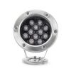 Đèn LED âm dưới nước 12W đơn sắc hoặc đổi màu tự động 24V chống thấm nước IP68 toàn thân bằng inox 304