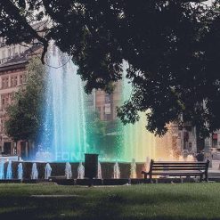 Đài phun nước 2 hồ sục khí