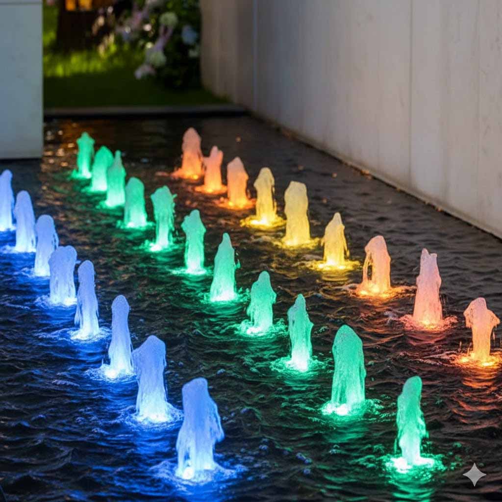 Đài phun nước sủi bọt ma trận