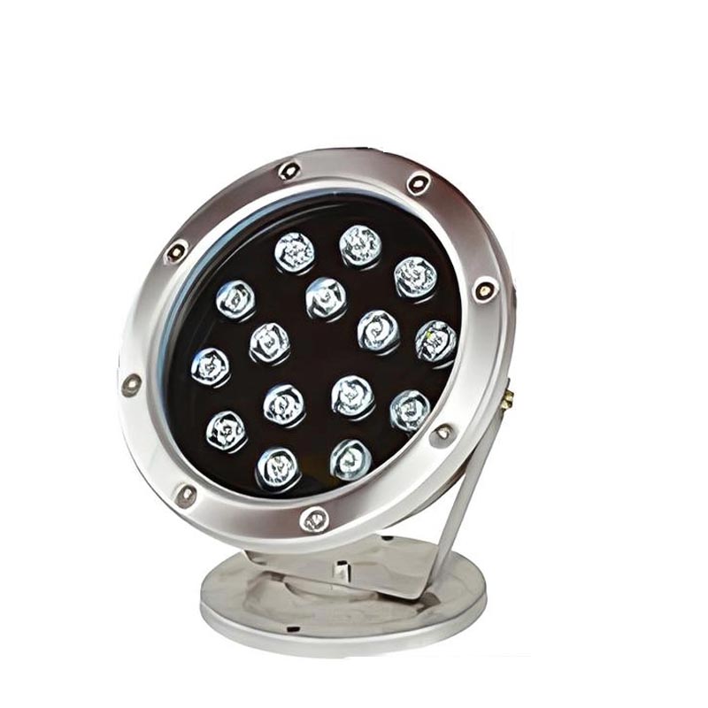 Đèn LED âm nước chân đế chống nước IP68 toàn thân inox 304 24V đổi màu tự động 15W