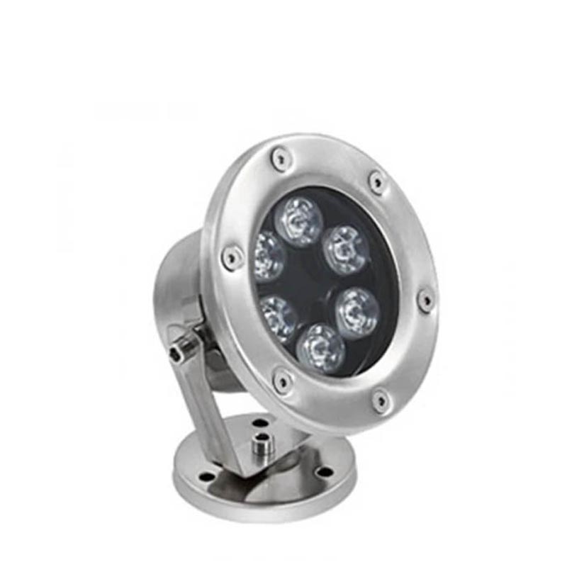 Đèn LED âm nước chân đế chống nước IP68 toàn thân inox 304 24V đổi màu tự động công suất 6W