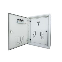 Vỏ tủ điện 2 lớp cánh cửa ngoài trời tôn sơn tĩnh điện day 1 2mm