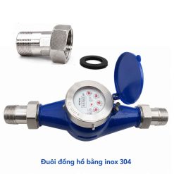 Khớp nối đui đồng hồ nước inox 304 và inox 201 27 và 34 mm
