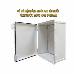 Vỏ tủ điện bằng nhựa ABS kín nước dùng trong nhà hoặc ngoài trời KÍCH THƯỚC W200 H300 D160MM