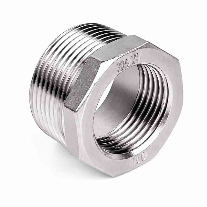 Cà rá ren inox 304 nối giảm ren ngoài ren trong