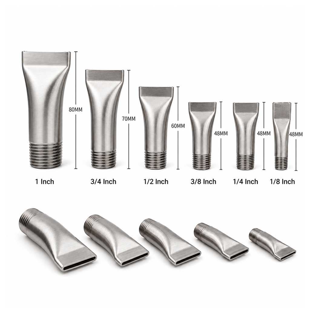 Chi tiết thông số kỹ thuật vòi Phun Mỏ Vịt Bằng Thép Không Gỉ SS304