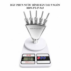 Đầu phun nước hình bàn tay 5 ngón D27 HDN-PT-27-5x5 nặng 687g
