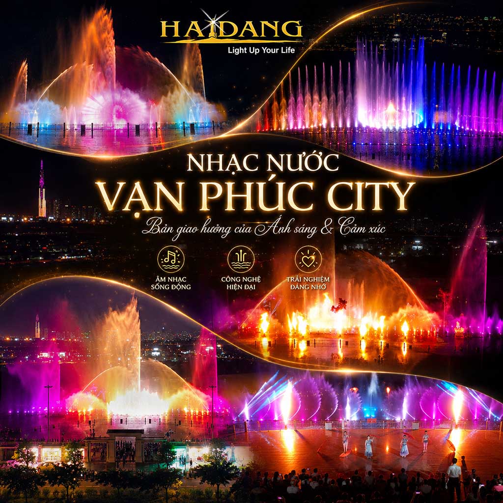 Thiết kế nhạc nước số 1 Việt Nam tại Vạn Phúc City