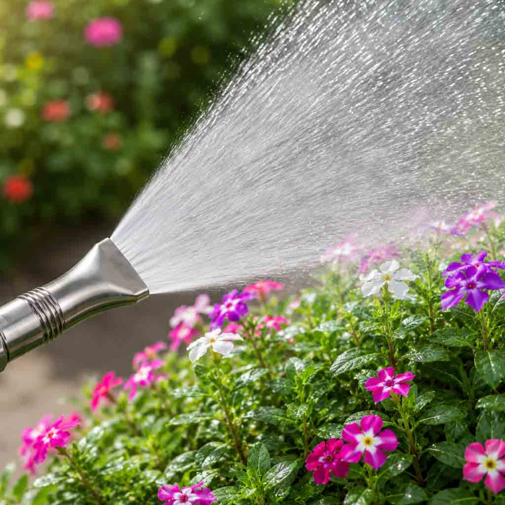 Ứng dụng tưới cây của Vòi Phun Mỏ Vịt Bằng Thép Không Gỉ SS304