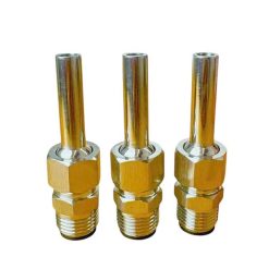 Đầu phun tia đơn Comet HDN-CM inox 304 tích hợp khớp cầu chỉnh hướng vả rãnh tạo luồng