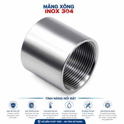 Măng xông inox 304 D21 D27 D34 D42 D49 D60 D90