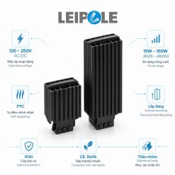 Bộ sưởi chống ẩm tủ điện LEIPOLE JRQ 15W 30W 45W 60W 75W 100W 150W
