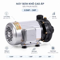Máy Bơm Khô Cao Áp Đài Phun Nước
