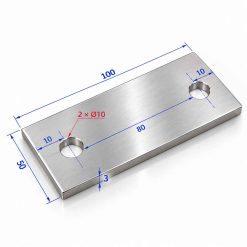 Bản Mã Liên Kết Inox 304 Hai Lỗ D10