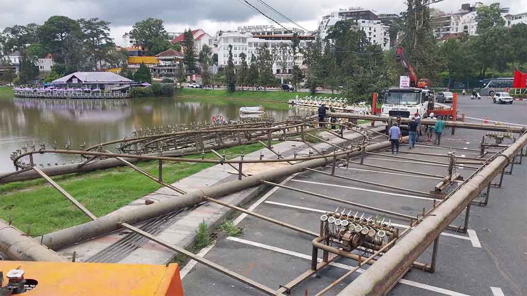 Tháo Dỡ Hệ Thống Nhạc Nước Tại Hồ Xuân Hương Đà Lạt Gần 10 Tỷ Đồng